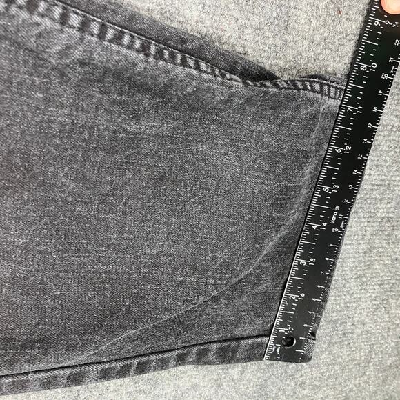 Levi’s 505 Jeans Mens Size 34x32 Black Straight Fit Washed Denim Casual Pants - Picture 2 of 10